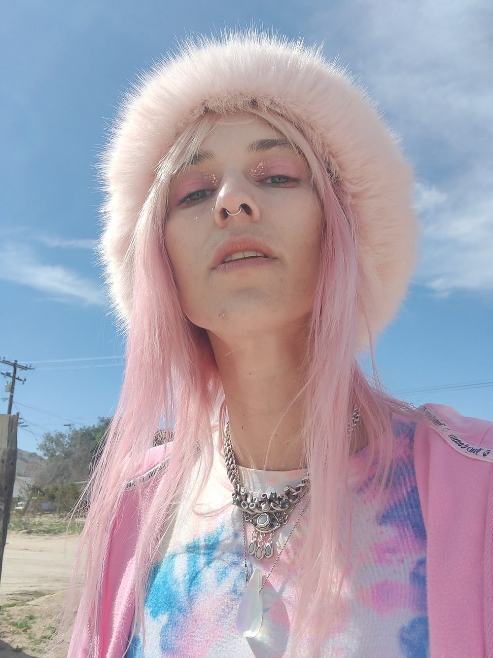 Soft Pink Faux Fur Hat - Women Accessories